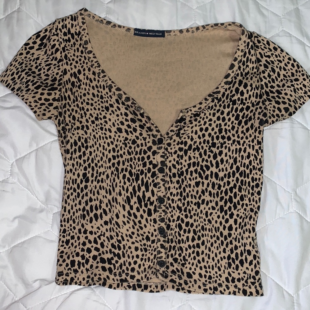 Brandy Melville Cheetah Top